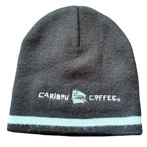 Caribou Coffee Knit Beanie Ski Cap